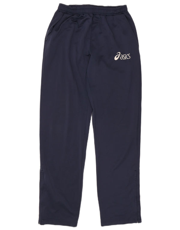 ASICS Mens Graphic Tracksuit Trousers Medium  Navy Blue Polyester