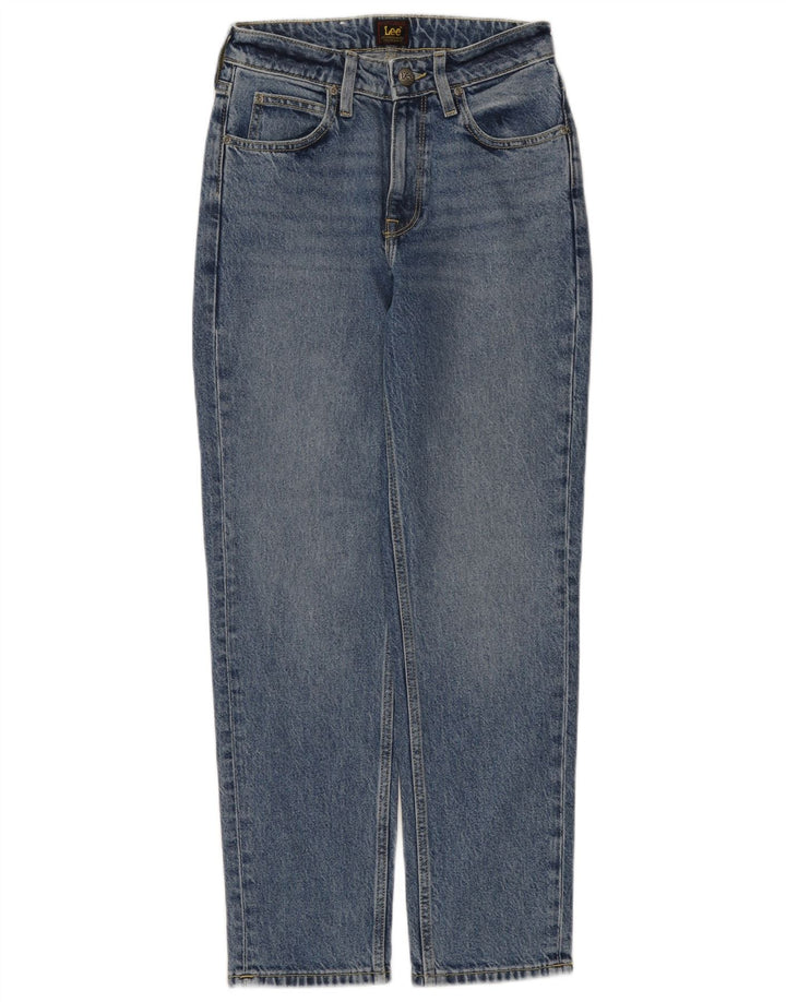 Lee Womens Carol Slim Jeans W25 L27 Blue Cotton