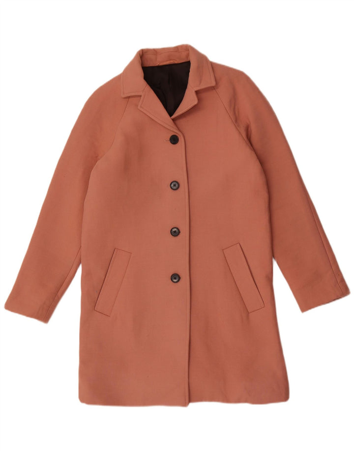 Cos Womens Overcoat EU 34 XS Pink Wool