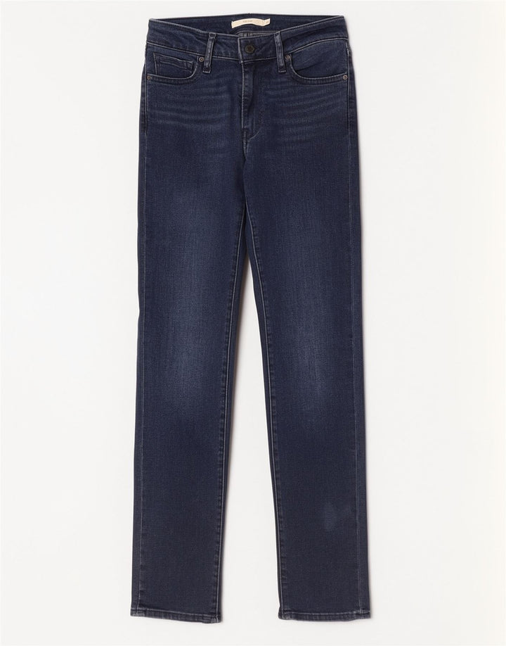 Levi's Womens 712 Slim Jeans W26 L30 Navy Blue Cotton