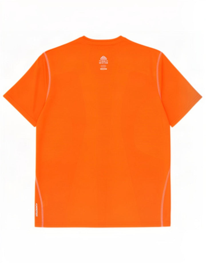Adidas Mens Climacool T-Shirt Top Medium Orange Polyester