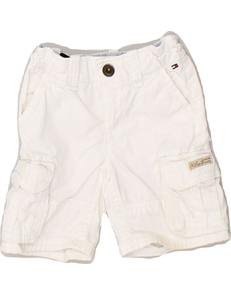 TOMMY HILFIGER Baby Boys Cargo Shorts 9-12 Months W18  White Cotton | Vintage Tommy Hilfiger | Thrift | Second-Hand Tommy Hilfiger | Used Clothing | Messina Hembry 