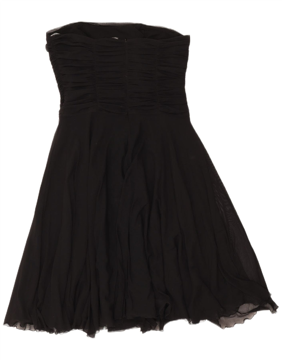 Marks & Spencer Womens Strapless Dress UK 16 Large Black Polyamide