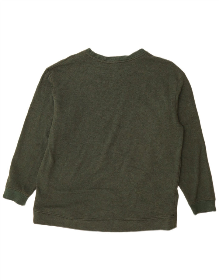 Orvis Mens Sweatshirt Jumper Medium Green Modal