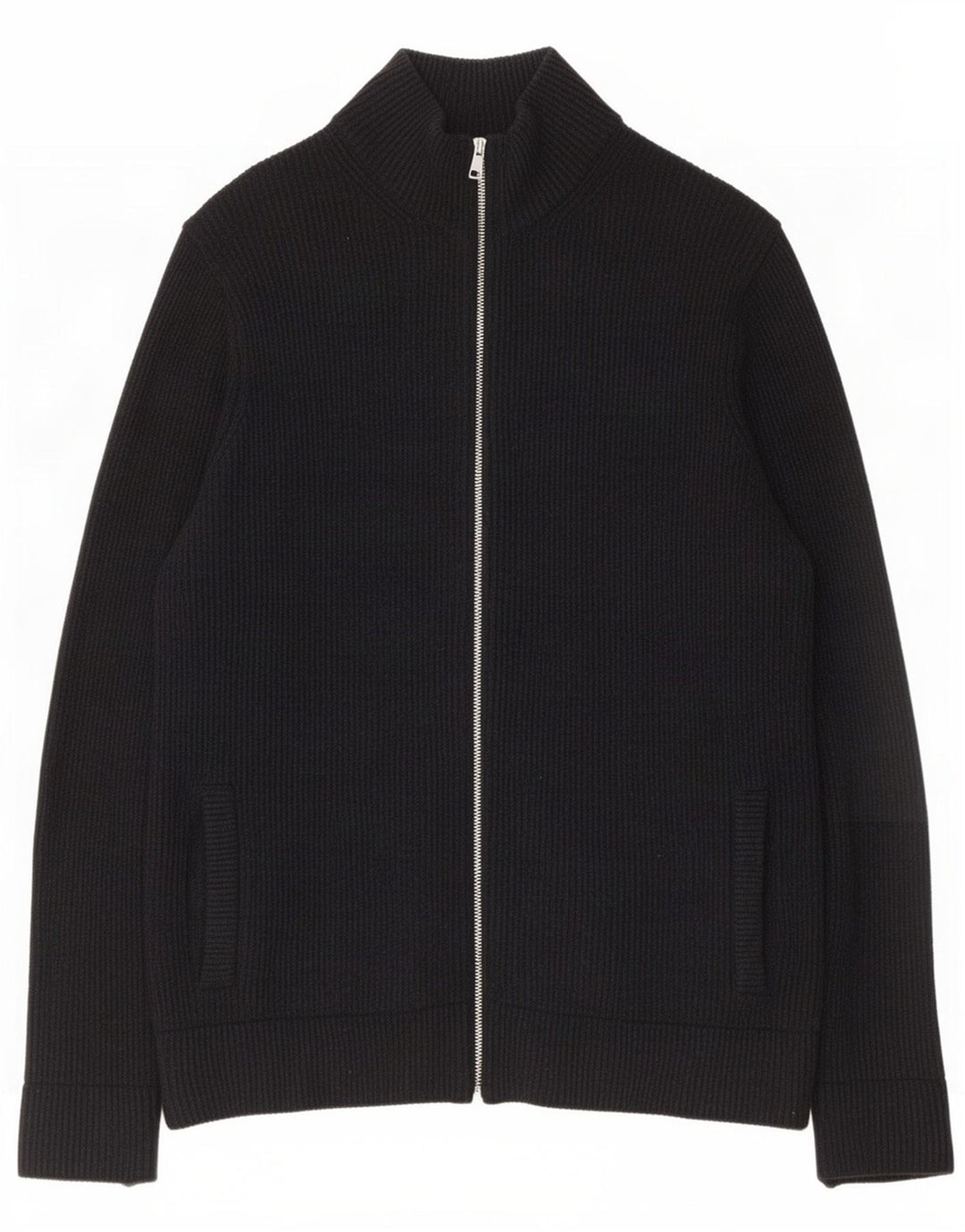 Marks & Spencer Mens Cardigan Sweater Medium Black Wool