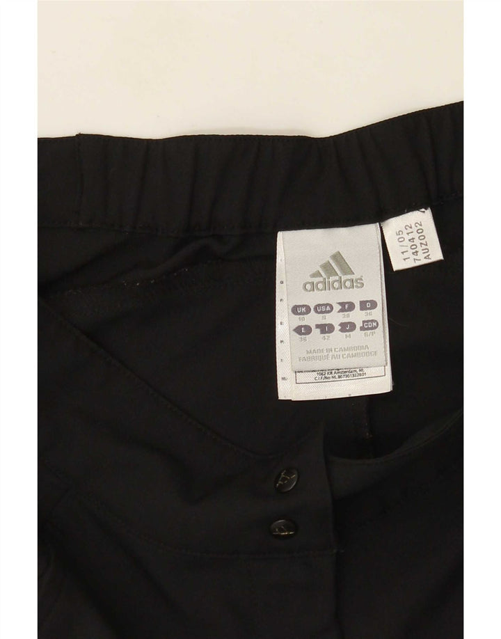 Adidas Womens Climalite Regular Sport Shorts UK 10 Small Black Polyester