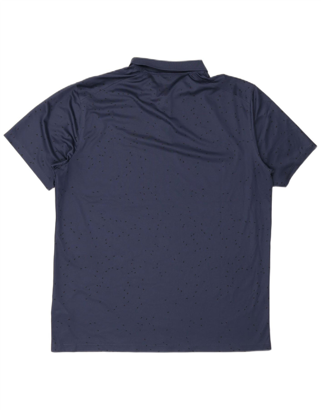 Nike Mens Dri Fit Standard Fit Polo Shirt Large Navy Blue Polyester