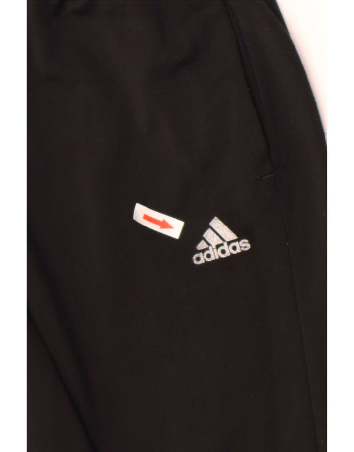 Adidas Boys Tracksuit Trousers Joggers 13-14 Years  Black Polyester