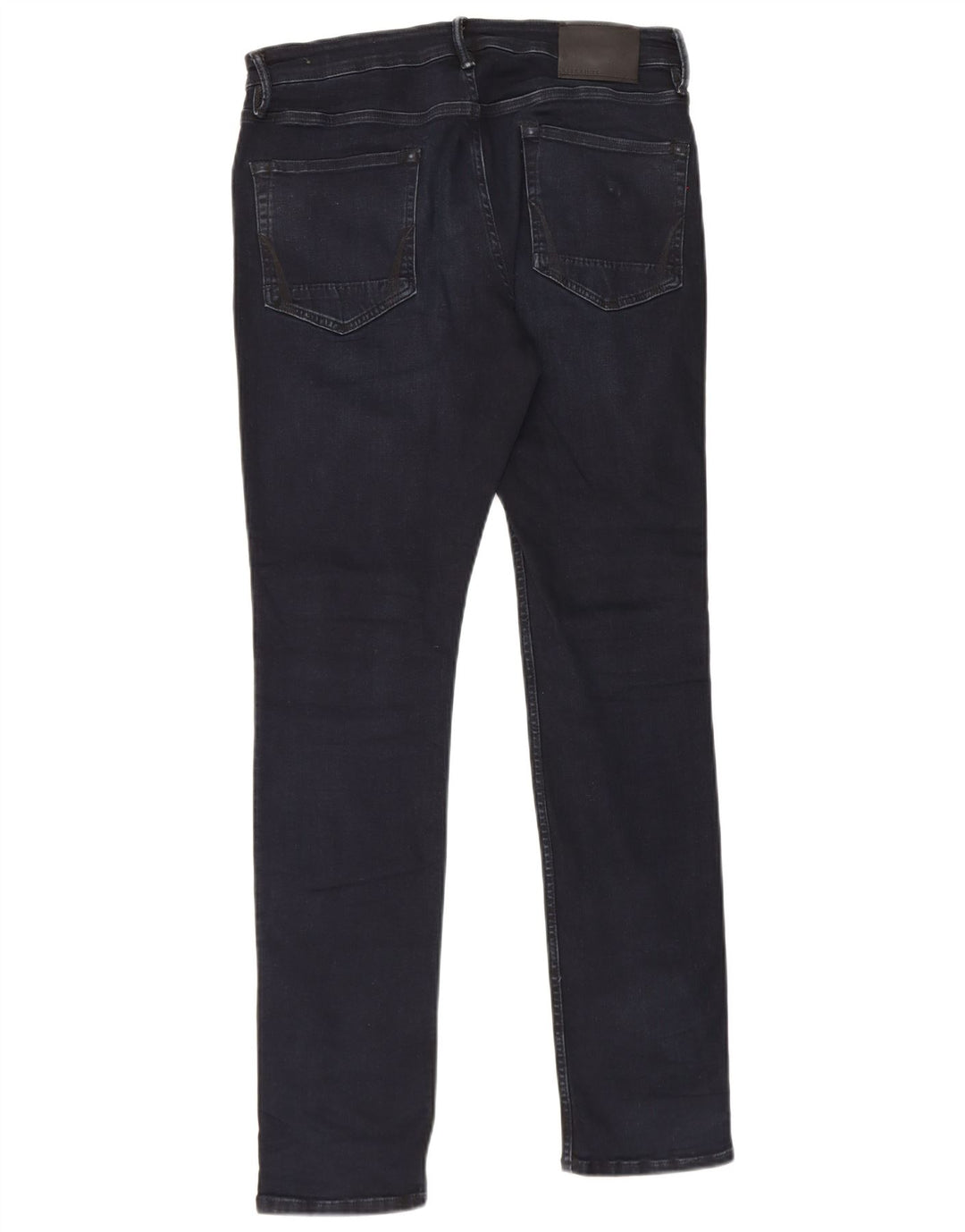 All Saints Mens Cigarette Slim Jeans W32 L32 Navy Blue Cotton