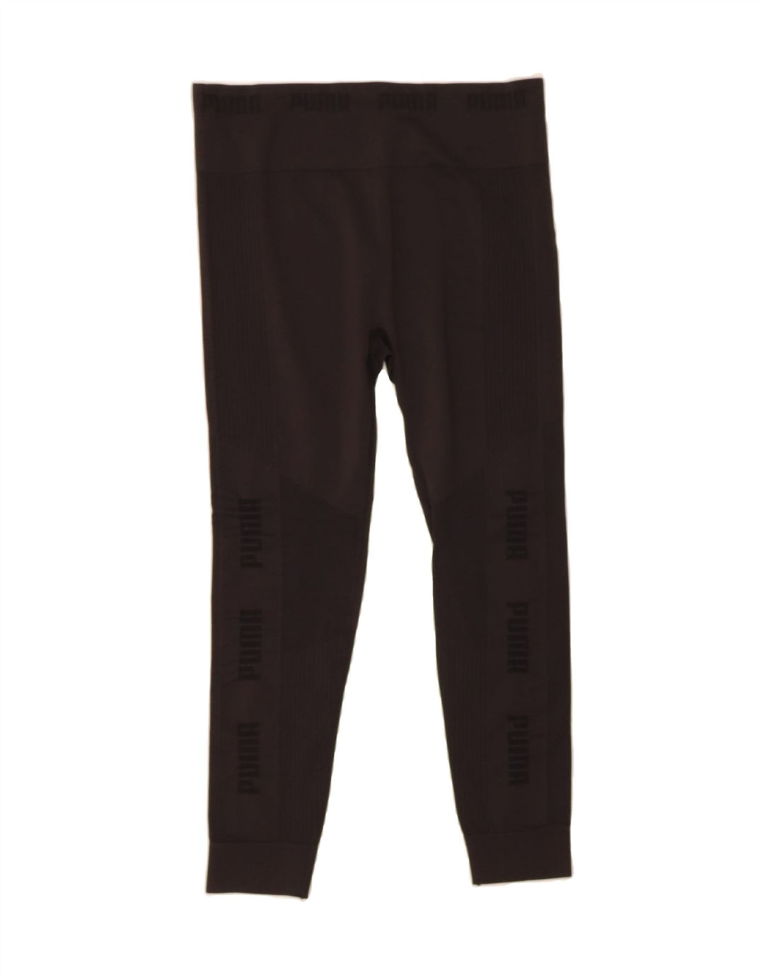 PUMA Womens Graphic Capri Leggings UK 14 Large  Black Vintage Puma and Second-Hand Puma from Messina Hembry 