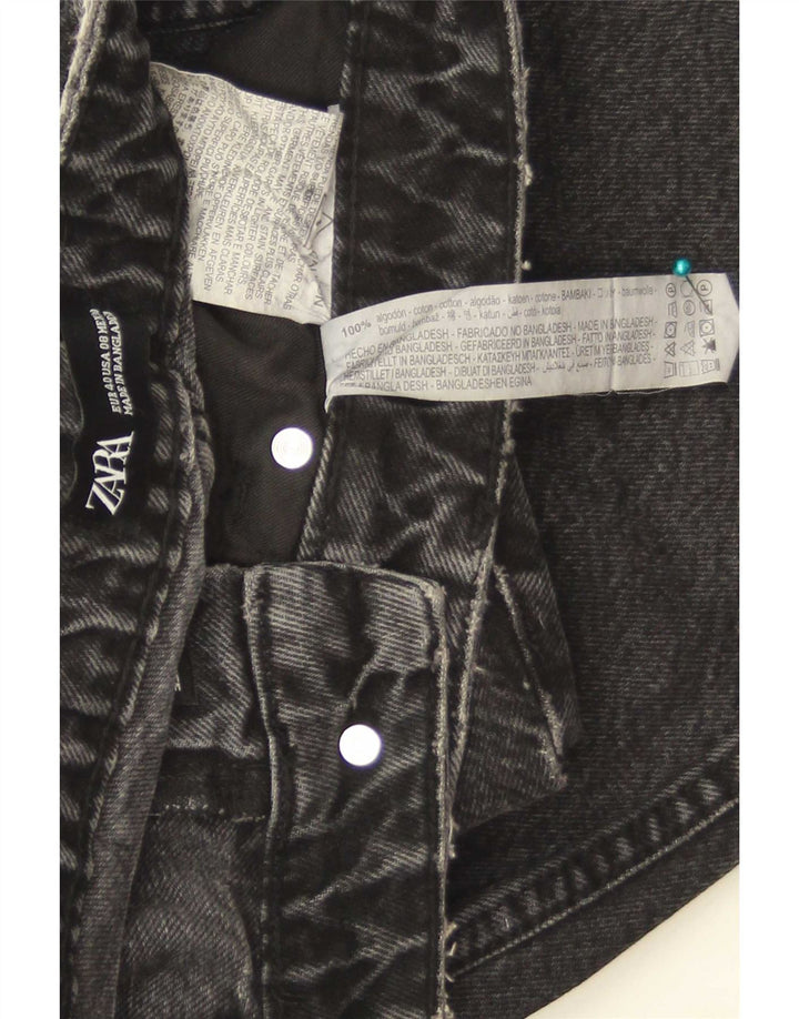 Zara Womens Tapered Jeans EU 40 Medium W30 L27 Black Cotton