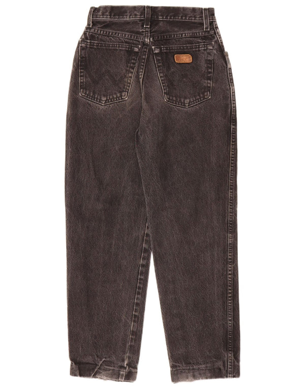 Wrangler Womens High Waist Tapered Jeans US 10 Large W30 L27 Grey Cotton