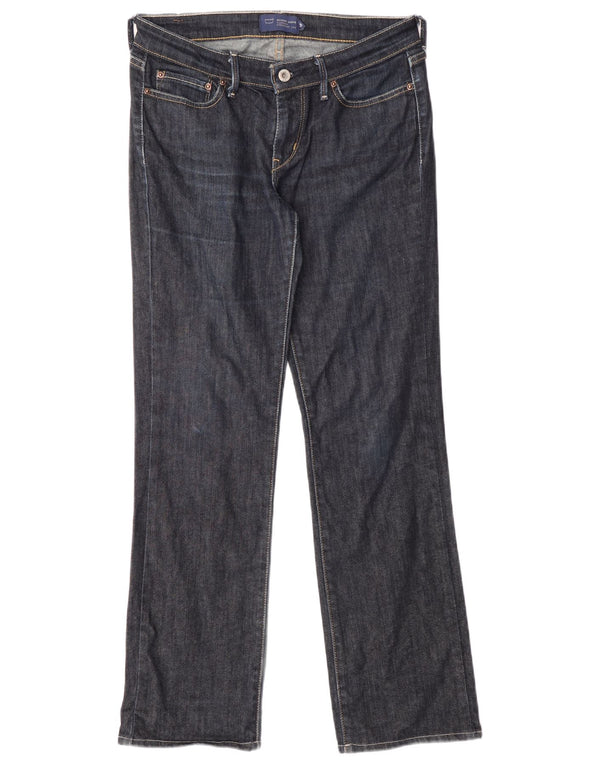 Levi's Womens Slight Curve Classic Fit Straight Jeans W28 L30 Navy Blue