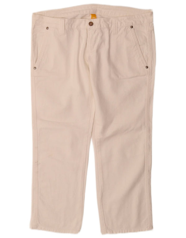Upstar Womens Straight Jeans W32 L27 White Cotton
