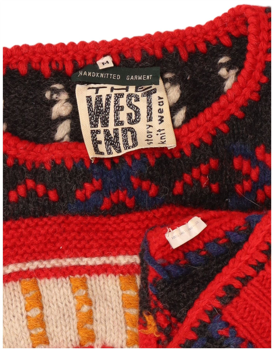 THE WEST END Womens Boat Neck Jumper Sweater UK 14 Medium Multicoloured