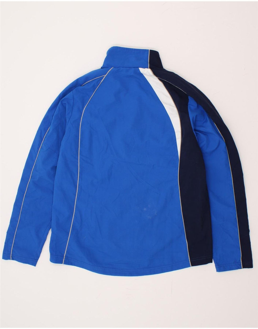 ERREA Mens Tracksuit Top Jacket Large Blue Colourblock Polyester Vintage Errea and Second-Hand Errea from Messina Hembry 