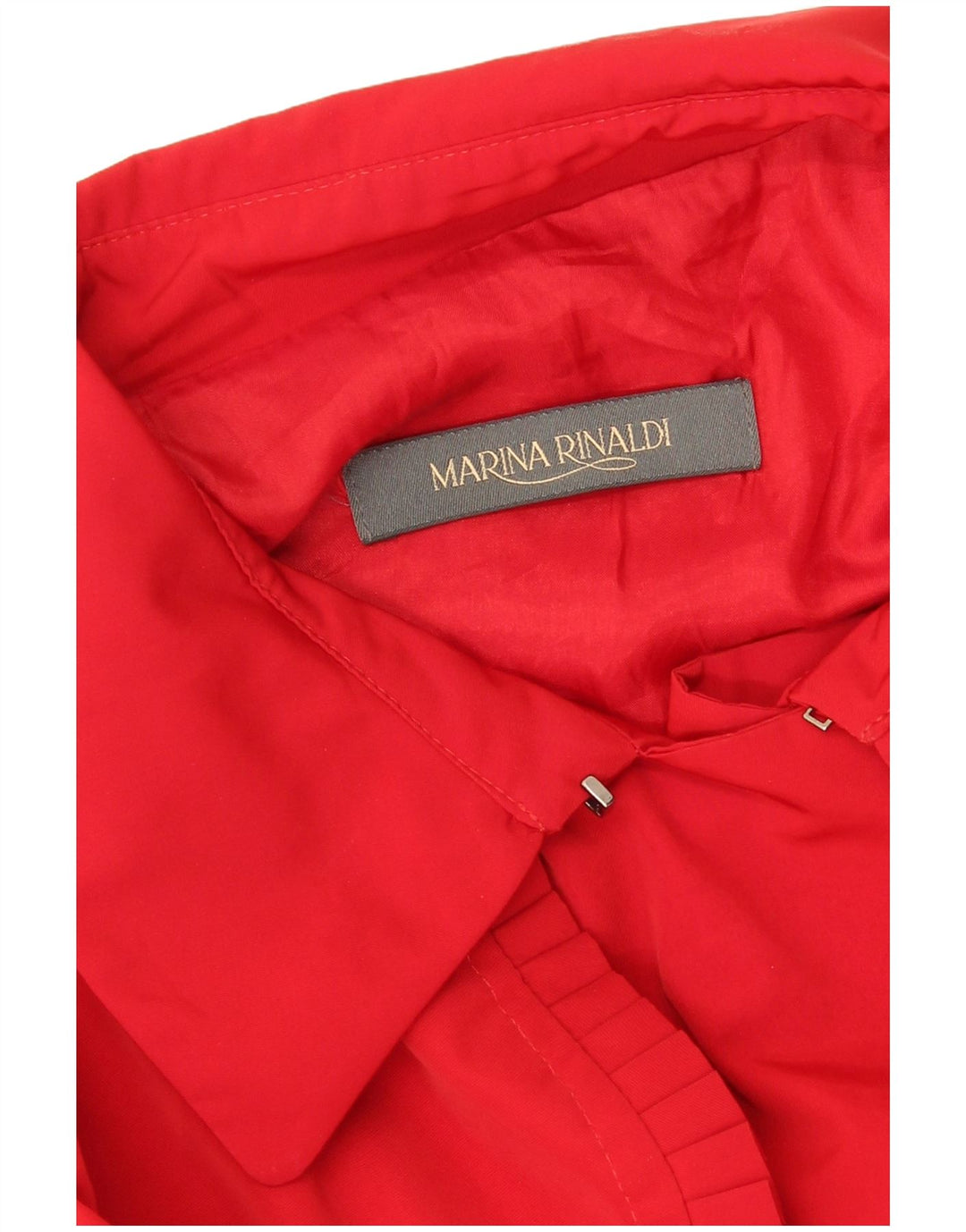 Marina Rinaldi Womens Double Breasted Trench Coat UK 16 Large Red