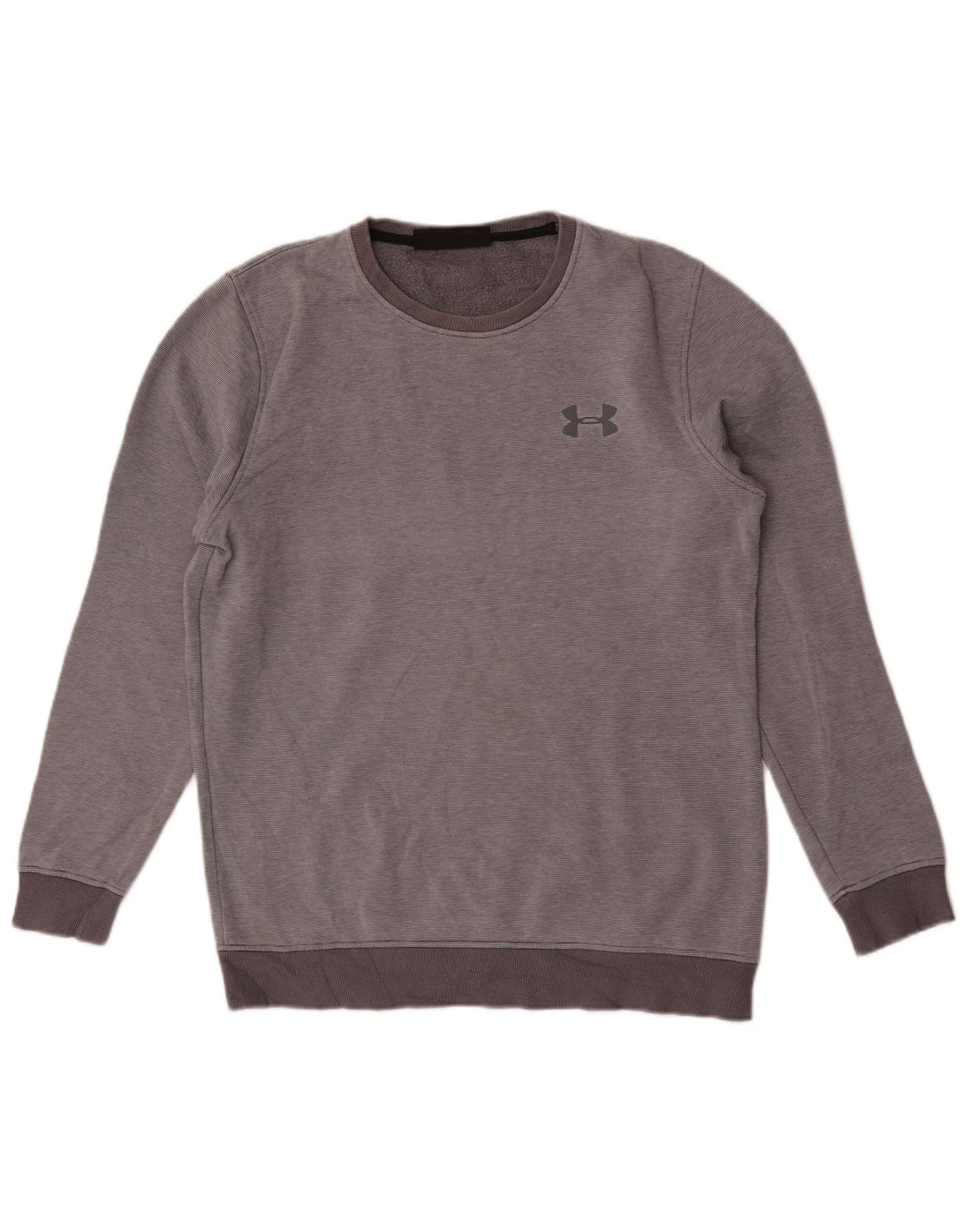 Under Armour Mens Sweatshirt Jumper Medium Grey Pinstripe