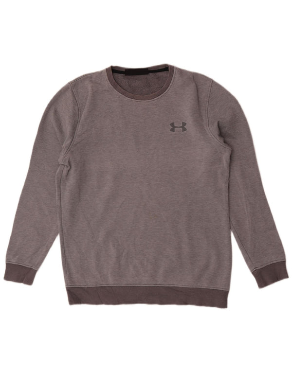 Under Armour Mens Sweatshirt Jumper Medium Grey Pinstripe
