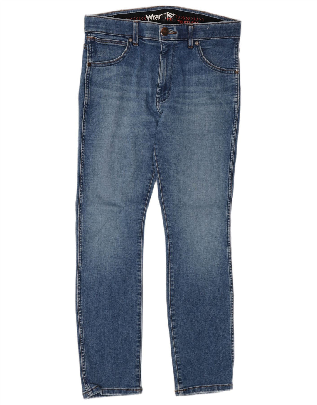 Wrangler Mens Larston Slim Jeans W30 L30 Blue Cotton