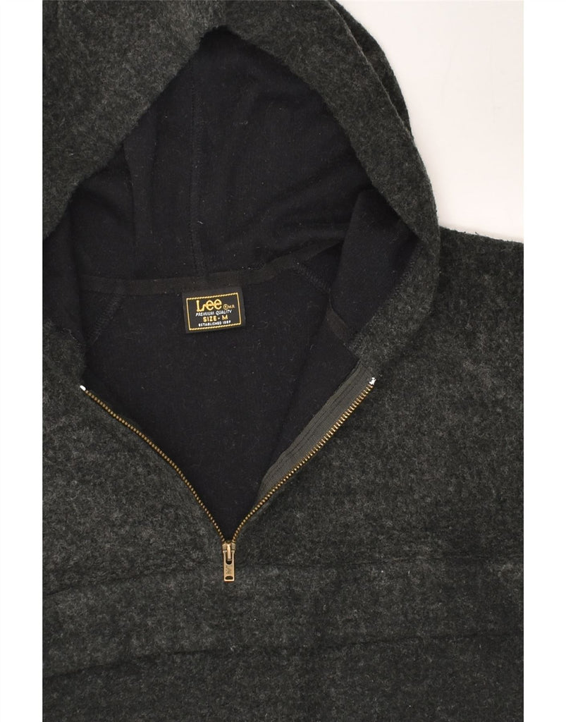 LEE Mens Hoodie Jumper Medium Black Acrylic | Vintage Lee | Thrift | Second-Hand Lee | Used Clothing | Messina Hembry 