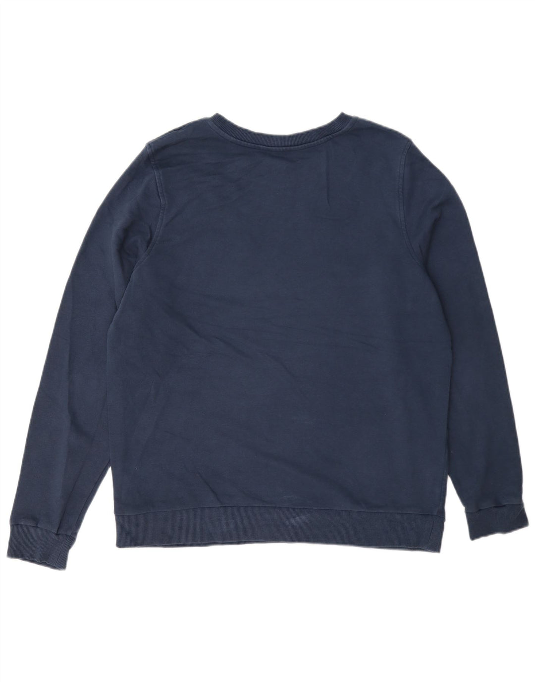 Marks & Spencer Womens Sweatshirt Jumper UK 16 Large Navy Blue Cotton