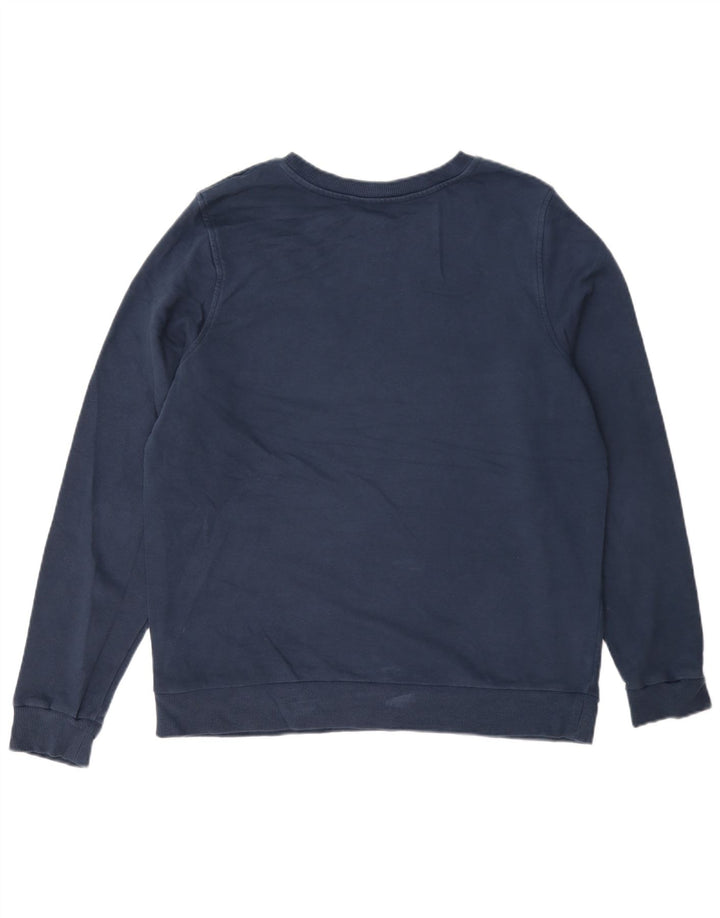 Marks & Spencer Womens Sweatshirt Jumper UK 16 Large Navy Blue Cotton