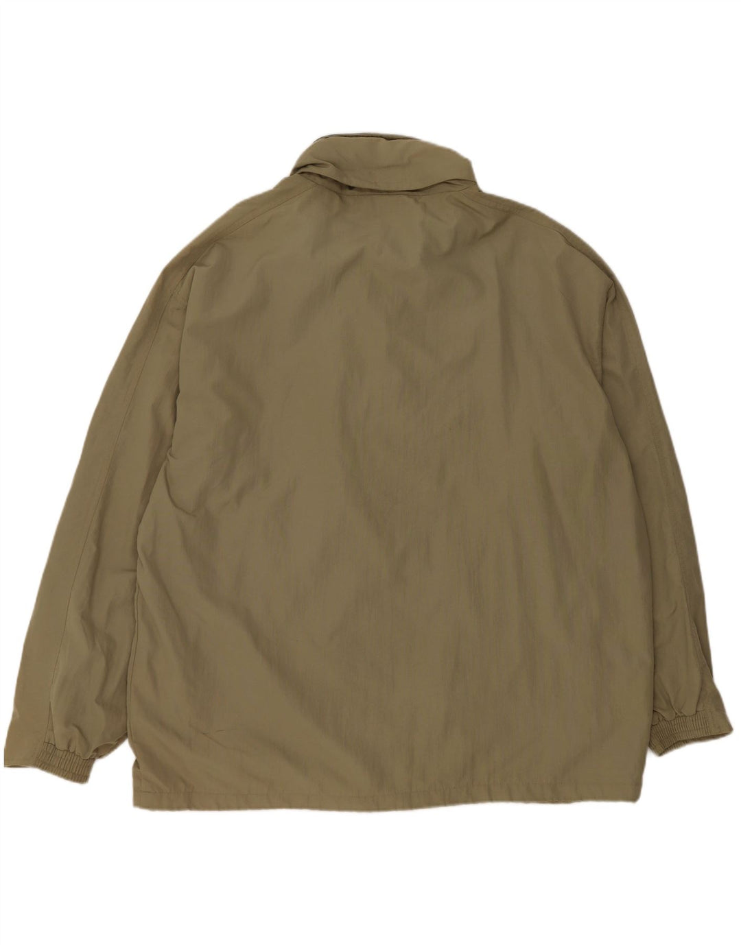 DIADORA Mens Hooded Rain Jacket UK 42 XL Khaki Polyamide