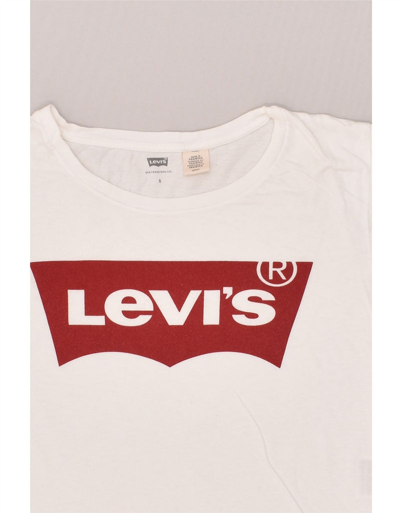 LEVI'S Mens Graphic T-Shirt Top Small White Cotton | Vintage Levi's | Thrift | Second-Hand Levi's | Used Clothing | Messina Hembry 