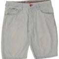 Gas Mens Denim Shorts W29 Medium Blue Cotton