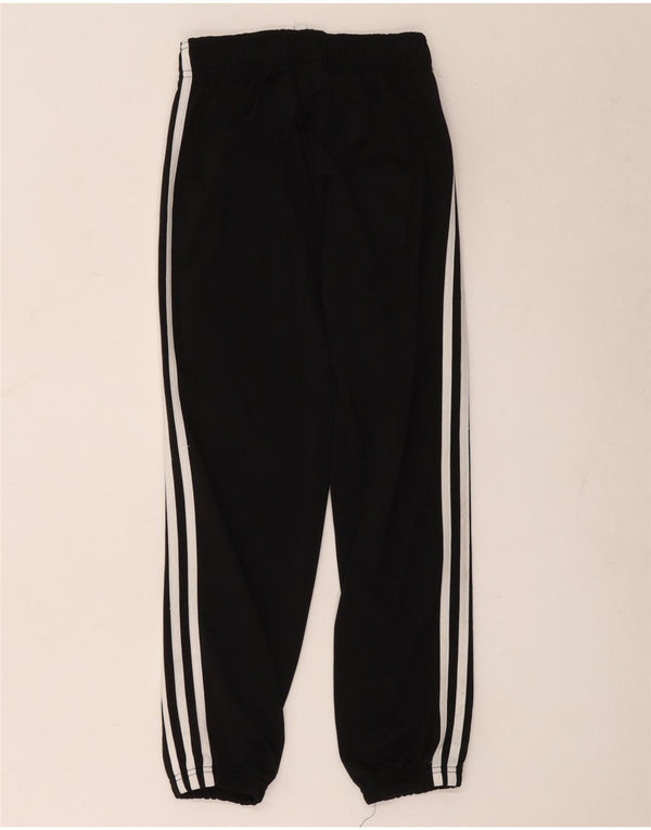 Adidas Girls Tracksuit Trousers Joggers 9-10 Years Black Polyester