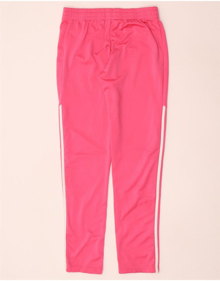 Adidas Girls Tracksuit Trousers 14-15 Years Pink Polyester