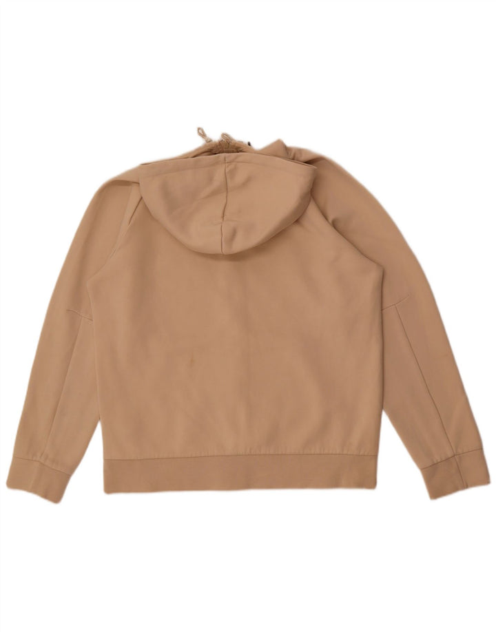 Puma Mens Zip Hoodie Sweater Medium Beige Cotton