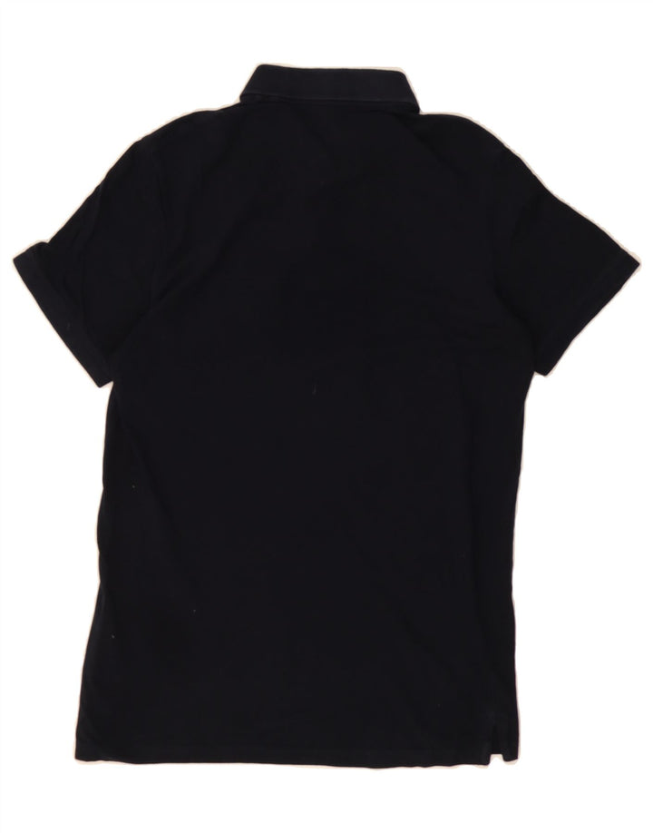 JACK & JONES Mens Polo Shirt Medium Navy Blue Cotton Vintage Jack & Jones and Second-Hand Jack & Jones from Messina Hembry 