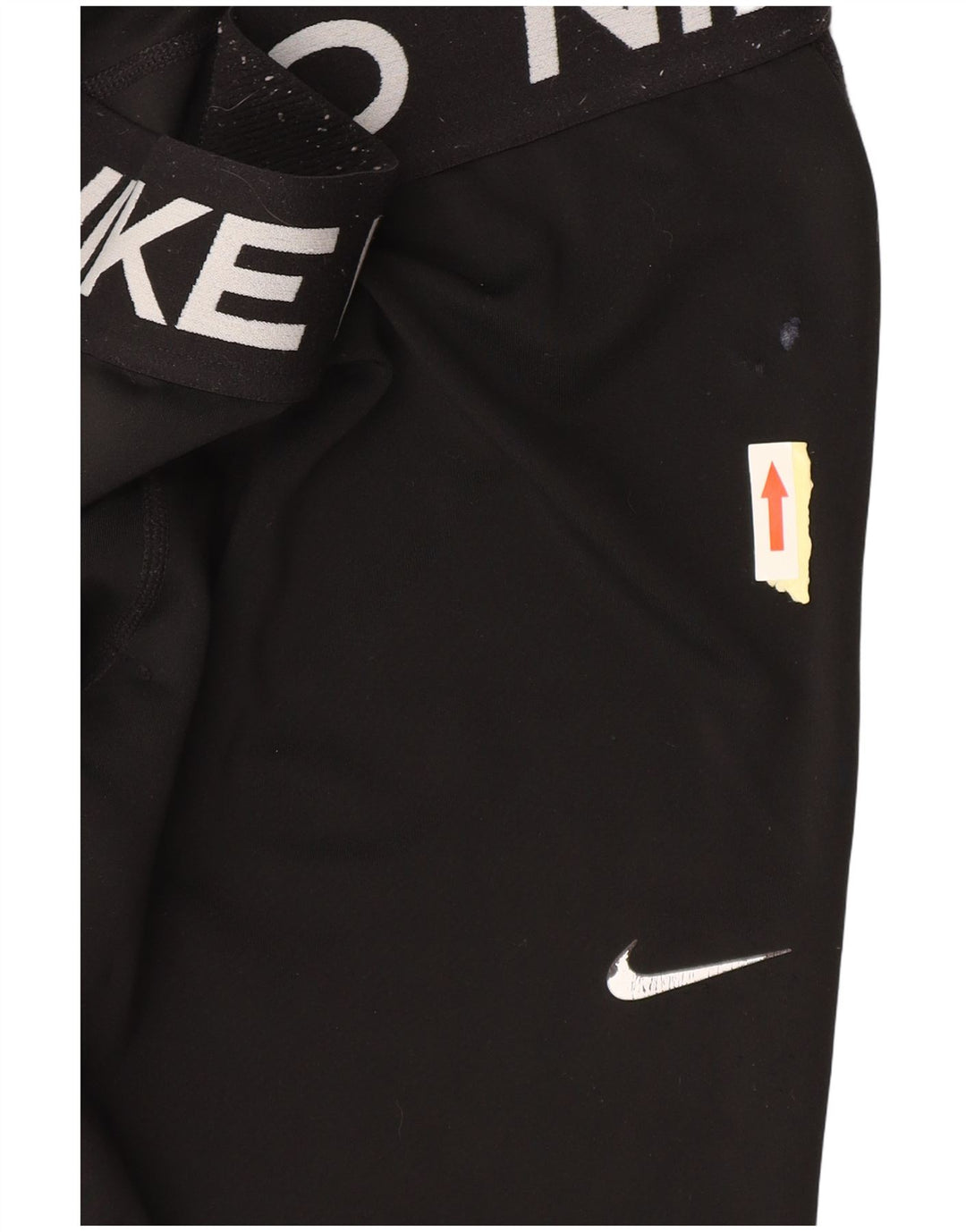 Nike Girls Graphic Leggings 13-14 Years XL Black Polyester