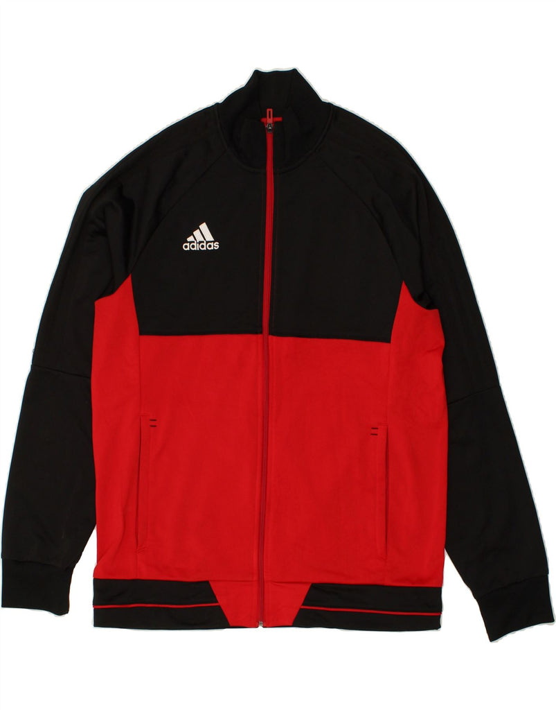 ADIDAS Mens Tracksuit Top Jacket Large Black Colourblock Polyester | Vintage Adidas | Thrift | Second-Hand Adidas | Used Clothing | Messina Hembry 