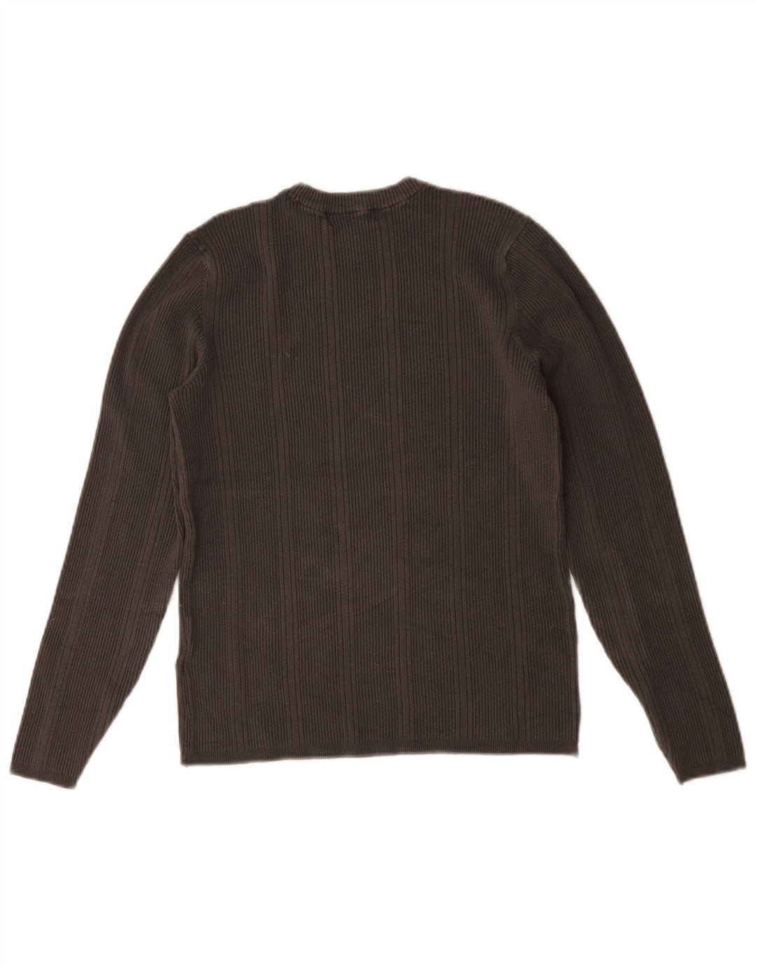 Marks & Spencer Womens Top Long Sleeve UK 14 Medium Grey Viscose