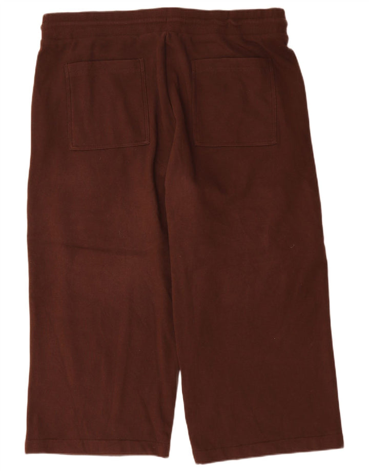 Marks & Spencer Womens Crop Tracksuit Trousers UK 22 3XL Brown Polyester