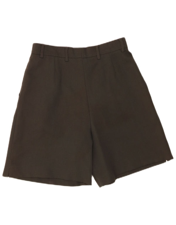 Vintage Womens Pegged Casual Shorts IT 44 Medium W28 Khaki Virgin Wool