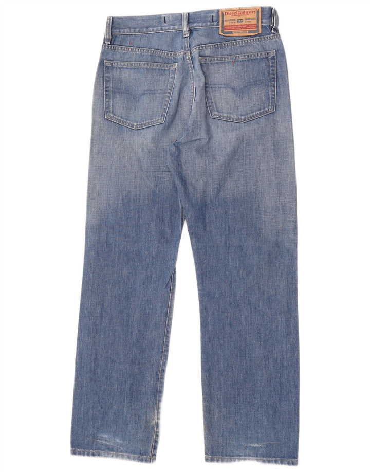 Diesel Mens Straight Jeans W31 L30 Blue Cotton