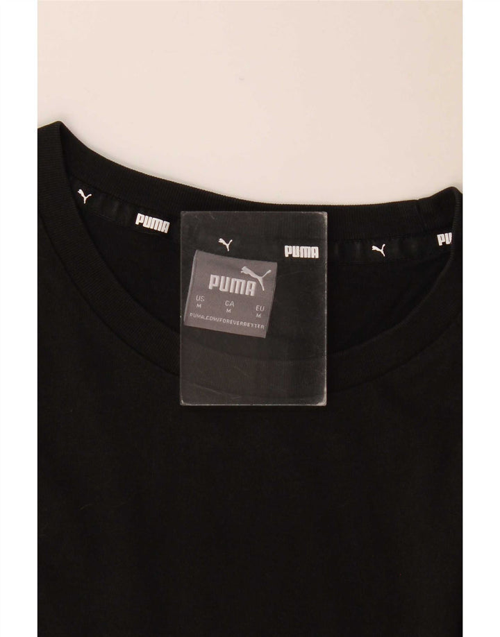 Puma Mens Graphic T-Shirt Top Medium Black