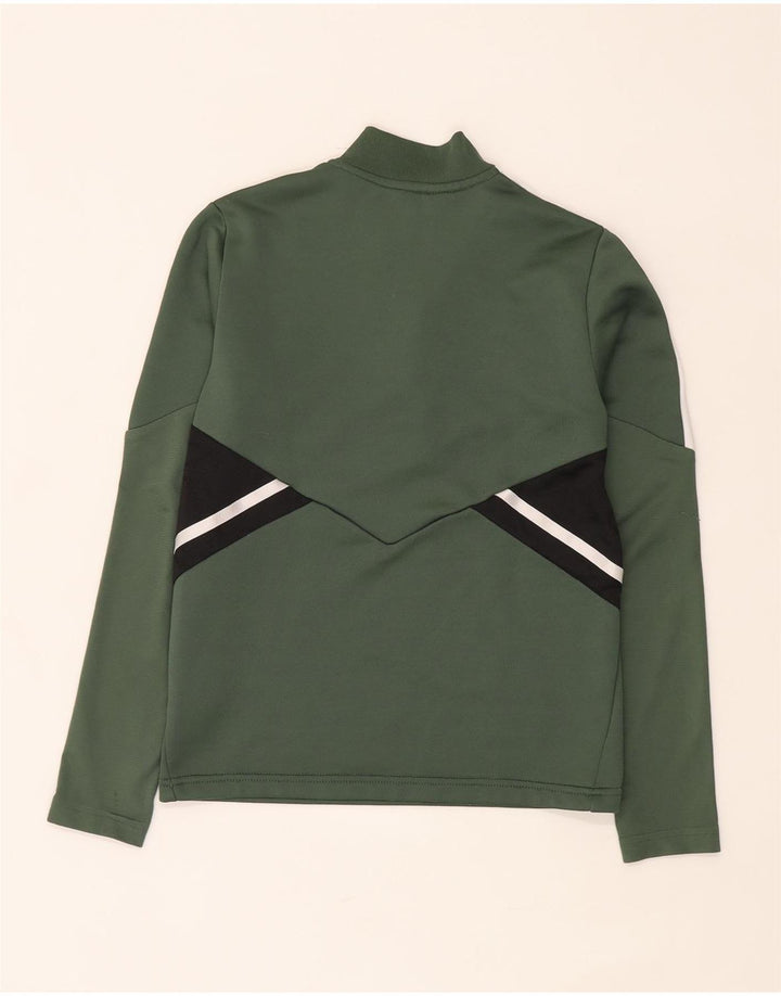 Adidas Boys Graphic Pullover Tracksuit Top 9-10 Years Khaki