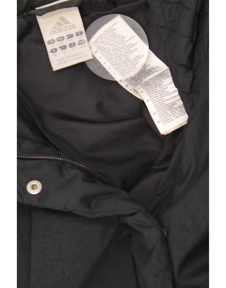 Adidas Womens Padded Jacket UK 14 Large Black Polyester