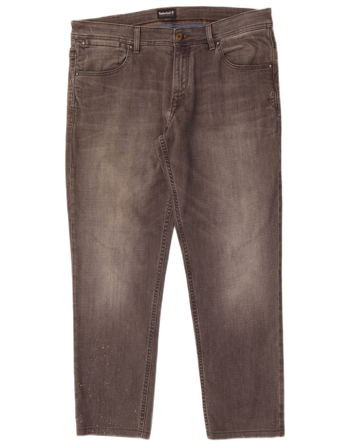 Timberland Mens Tapered Jeans W38 L30 Grey Cotton
