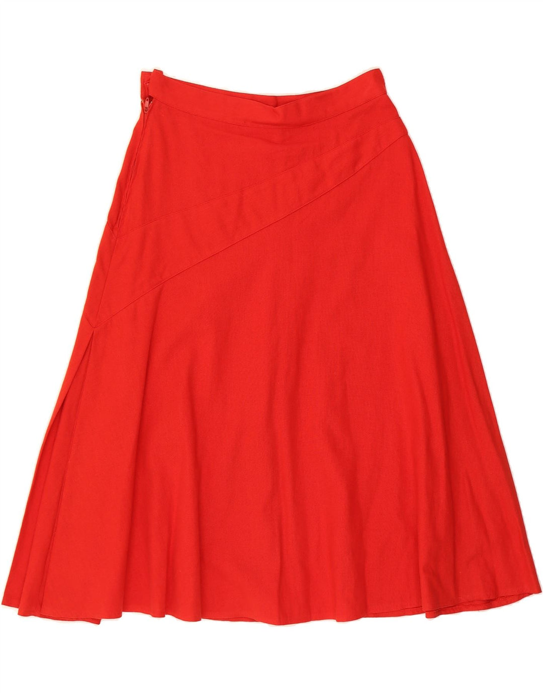 VINTAGE Womens A-Line Skirt IT 46 Large W32  Red Polyester Vintage Vintage and Second-Hand Vintage from Messina Hembry 