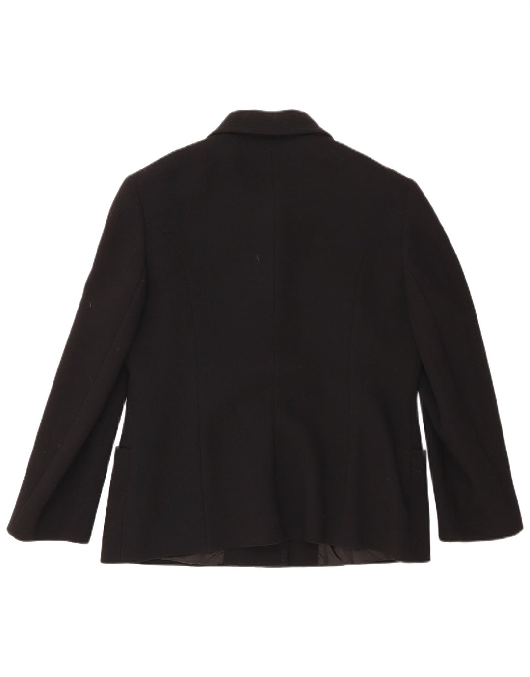 Vintage Womens 3 Button Blazer Jacket UK 18 XL Black Wool