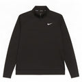 Nike Womens Dri Fit Zip Neck Sweatshirt Jumper UK 16 Large Black Polyester