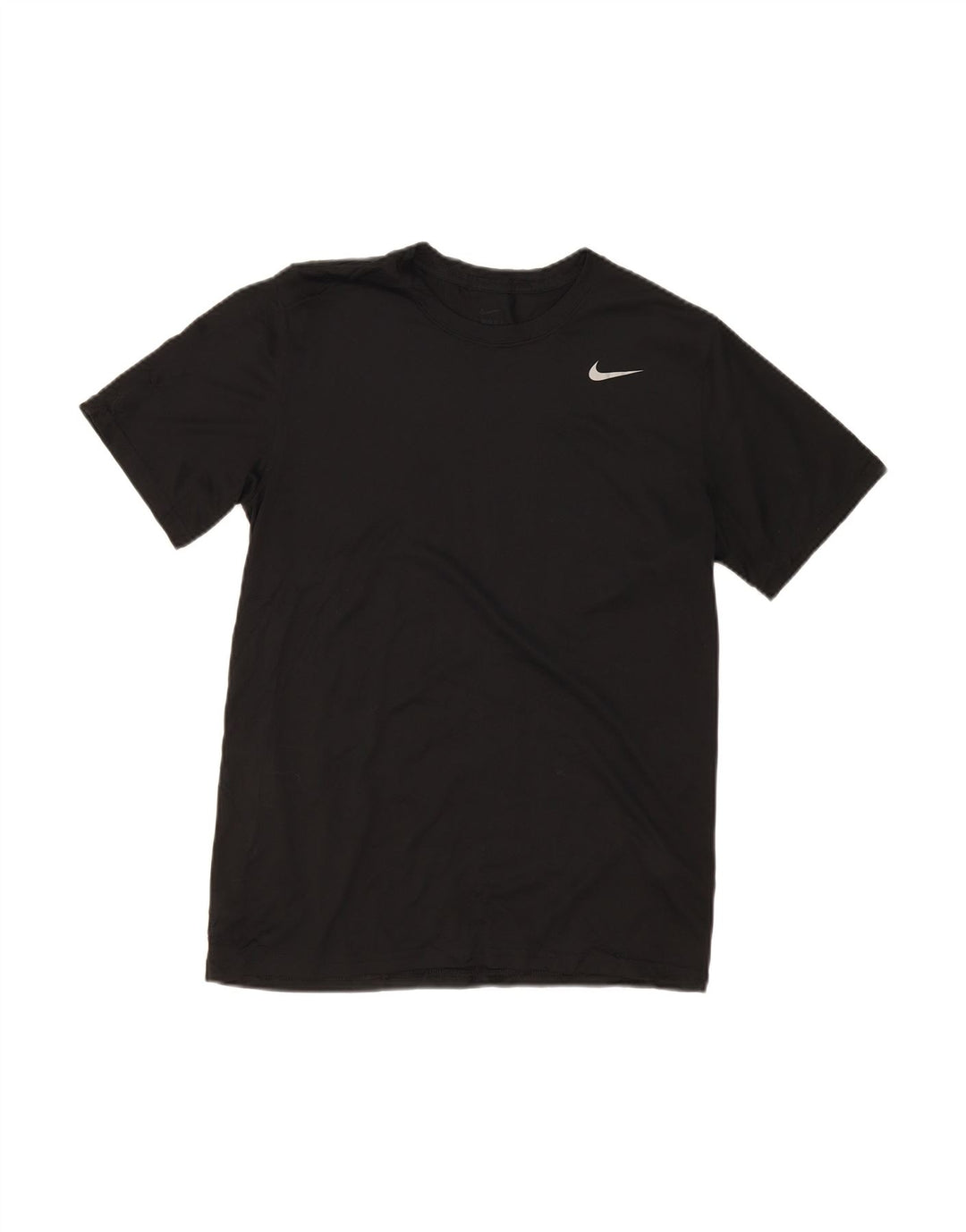 NIKE Womens Dri Fit T-Shirt Top UK 14 Medium Black Polyester