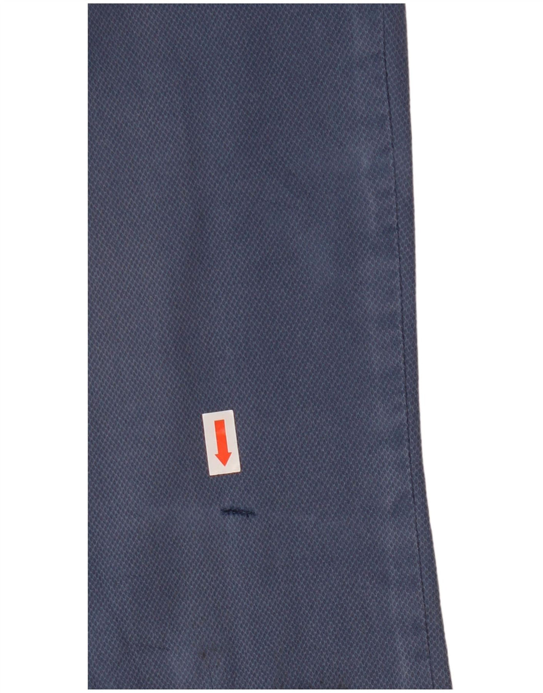 Benetton Womens Straight Cropped Trousers W33 L25 Blue