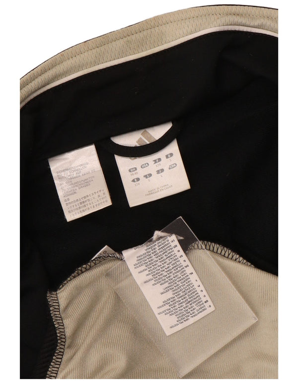 Adidas Mens Tracksuit Top Jacket UK 38/40 Medium Black Colourblock